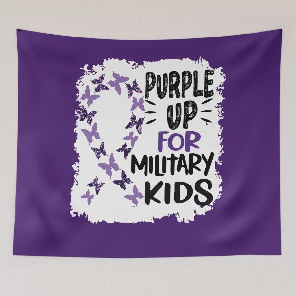 Item preview, Purple Up For Military Kids designed and sold by Heddar Badreddine.