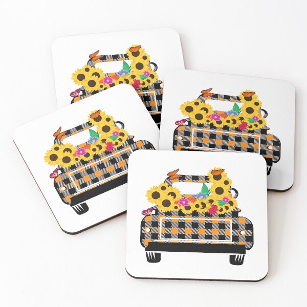 Item preview, Sunflower Truck with Butterfly designed and sold by GraphicSphere.