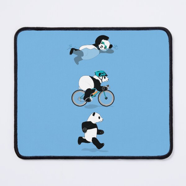 Item preview, Triathlon Panda - Blue designed and sold by grumpyteds.