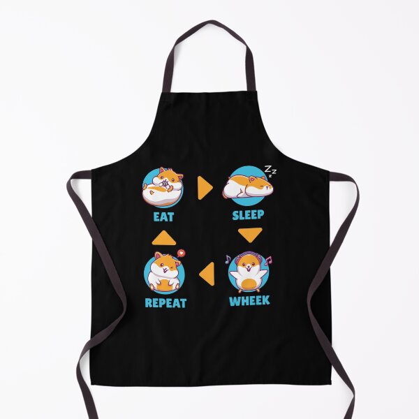 Item preview, Eat Sleep Repeat Wheek Hamster designed and sold by MooonTees.