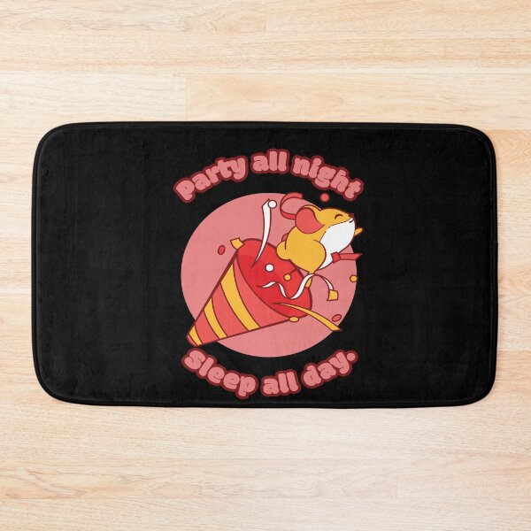 Item preview, Party All Night Sleep All Day Hamster designed and sold by MooonTees.