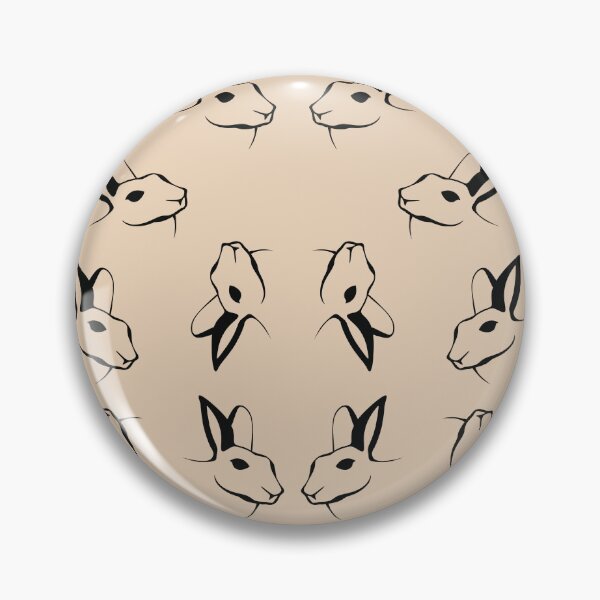 Item preview, Bunny print in light beige designed and sold by Grey-Brunette.