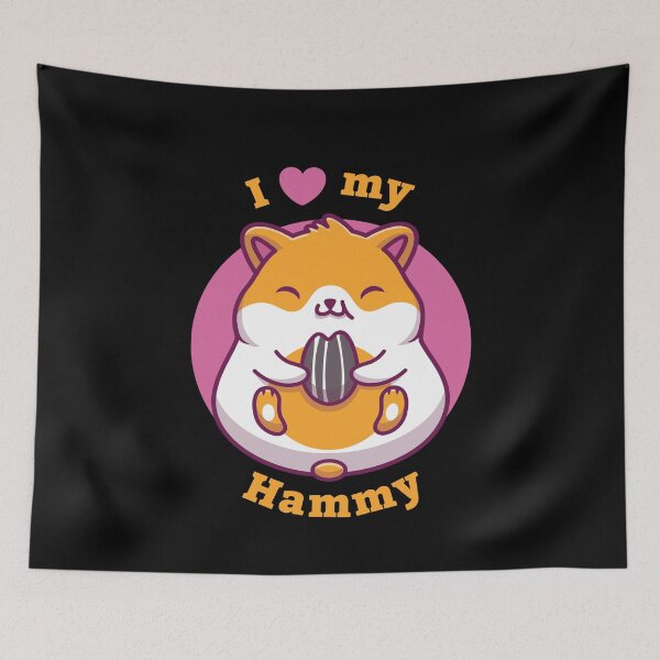 Item preview, I Love My Hammy Hamster designed and sold by MooonTees.