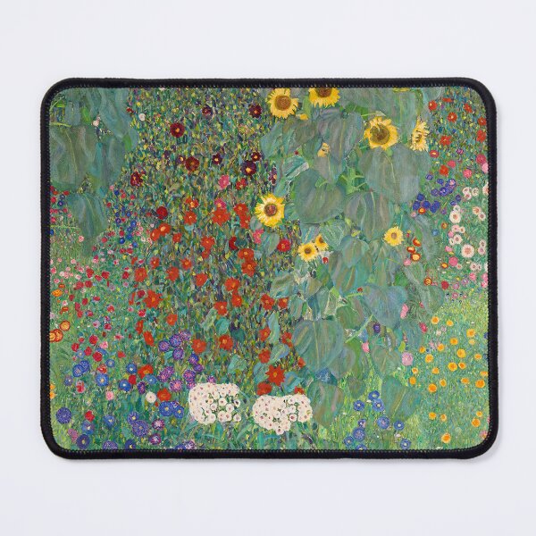 Item preview, Gustav Klimt's Farm Garden with Sunflowers (1907) Enhanced Antique Print designed and sold by fizzypoptees.