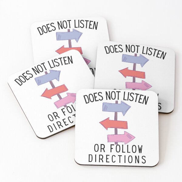 Item preview, Does Not Listen Or Follow Directions t-shirt designed and sold by Dragsma ⭐⭐⭐⭐⭐.