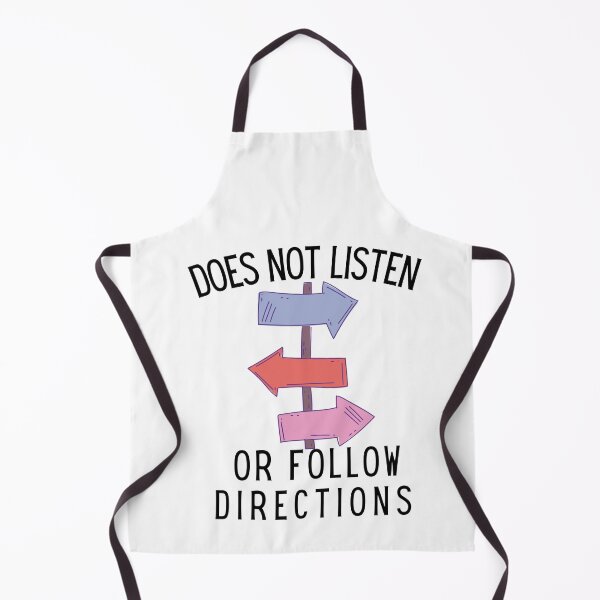 Aperçu de l'œuvre Tee-shirt N'écoute pas ou ne suit pas les instructions créée et vendue par Dragsma ⭐⭐⭐⭐⭐.