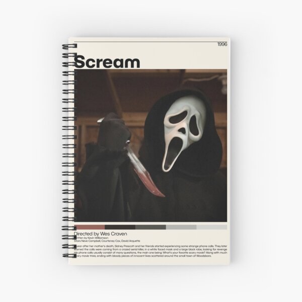 Scream Movie Poster Print Spiral Notebook