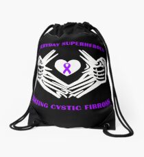 Cystic Fibrosis Heroes Drawstring Bag