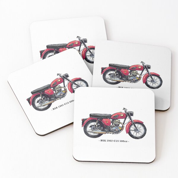 Item preview, Classic Motorbike - BSA CM15, Illustrated Tribute designed and sold by FoleyPottery.