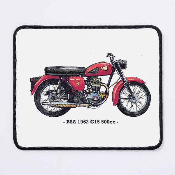 Item preview, Classic Motorbike - BSA CM15, Illustrated Tribute designed and sold by FoleyPottery.