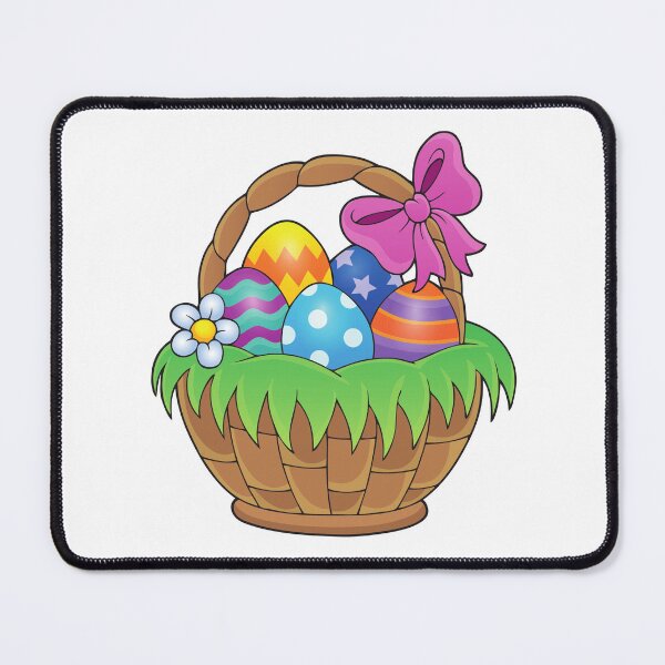 Item preview, basket with chocolate and colored easter eggs designed and sold by JAG2B.