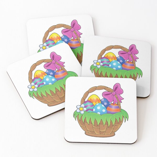 Item preview, basket with chocolate and colored easter eggs designed and sold by JAG2B.