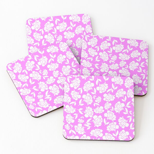 Item preview, Tossed Roses White on Ice Pink Half-drop Repeat 5748 designed and sold by Art in My Loft.