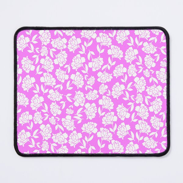 Item preview, Tossed Roses White on Ice Pink Half-drop Repeat 5748 designed and sold by Art in My Loft.