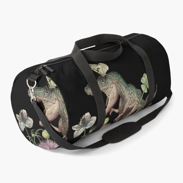 Item preview, Cottagecore DINO-MITE Dinosaur Botanical Bouquet- black background designed and sold by Giddygoatthe3rd.