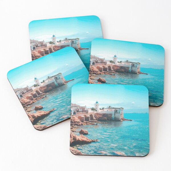 Item preview,   White lighthouse  & Deep blue ocean water  designed and sold by anisbbmbrush.