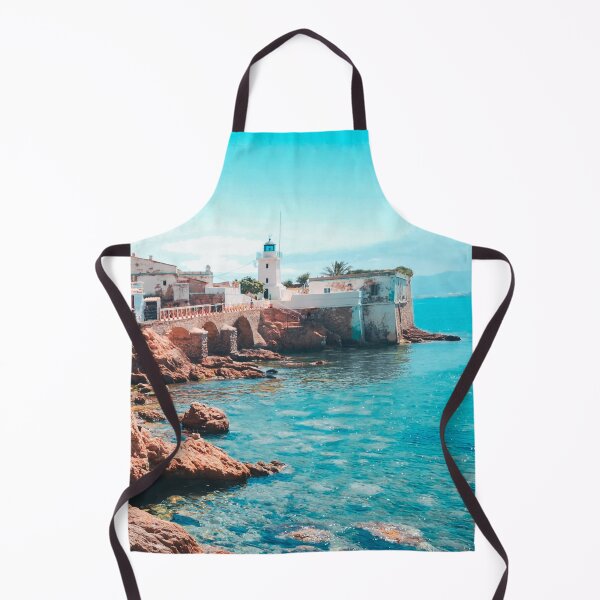 Item preview, White lighthouse & Deep blue ocean water designed and sold by anisbbmbrush.