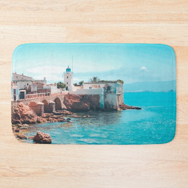 Item preview,   White lighthouse  & Deep blue ocean water  designed and sold by anisbbmbrush.
