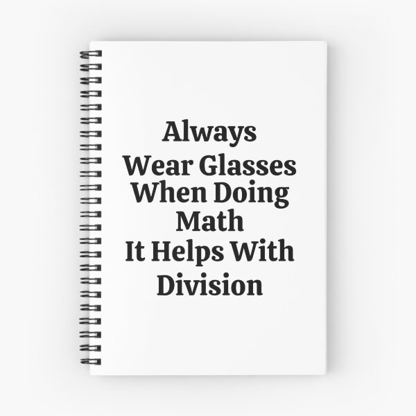Item preview, Always Wear Glasses When Doing Math It Helps With Division - Funny Math  designed and sold by usaworld.