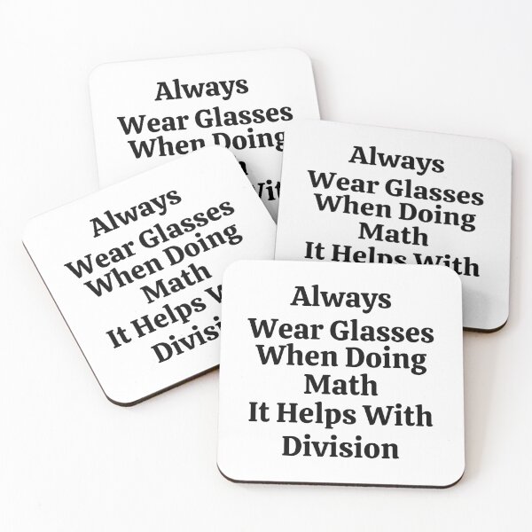 Item preview, Always Wear Glasses When Doing Math It Helps With Division - Funny Math  designed and sold by usaworld.