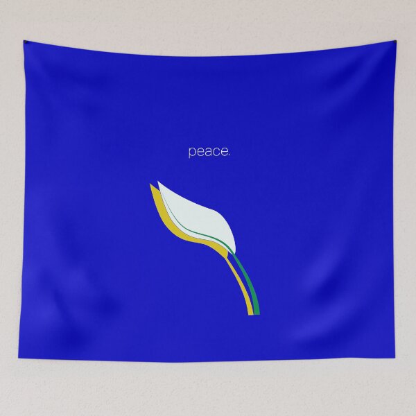 Item preview, Pro-Ukraine Peace Lily designed and sold by jennibeeworks.