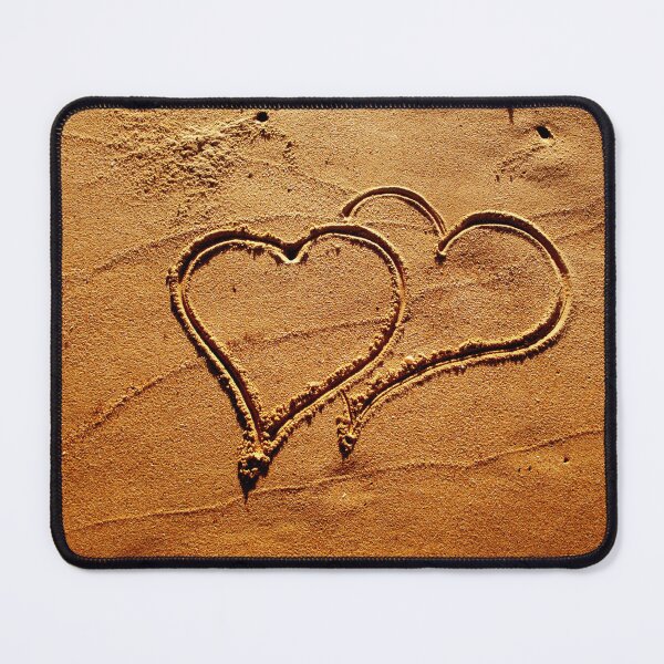 Item preview, Heart drawn on sand at beach designed and sold by Alisa-Design.