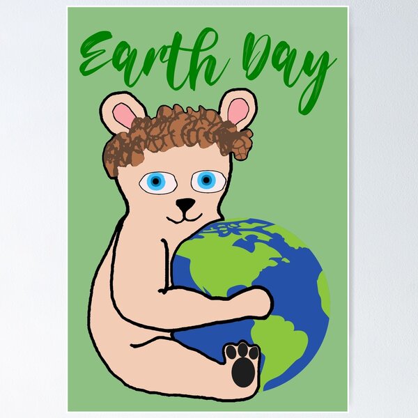 Item preview, Earth Day Earth Bear #3 designed and sold by Hypnotees.