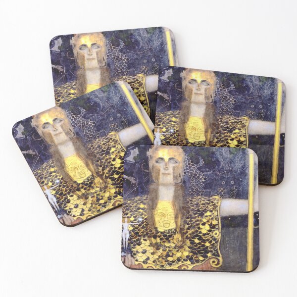Item preview, Gustav Klimt Pallas Athena (1898) Greek Mythology Antique Painting designed and sold by fizzypoptees.