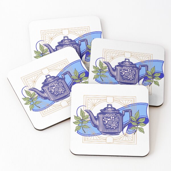 Item preview, Time for Tea - Vintage style art deco design designed and sold by ZinZoe.