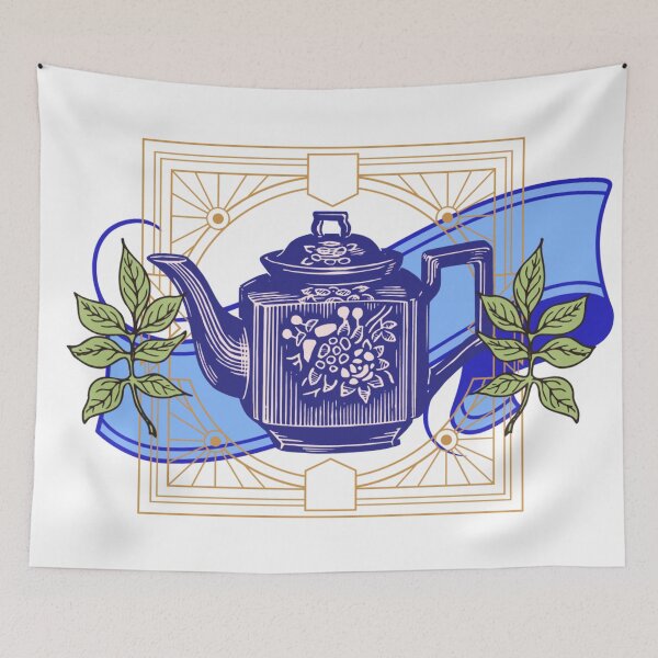 Item preview, Time for Tea - Vintage style art deco design designed and sold by ZinZoe.