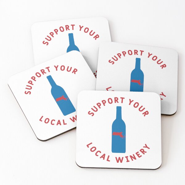 Item preview, Support Your Local Winery Massachusetts  designed and sold by fearcity.
