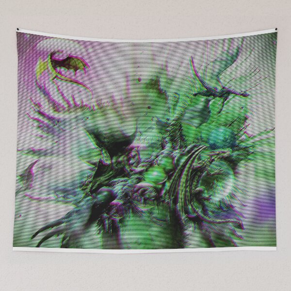 Item preview, Glitch Chaos Dragon Tamer-Green designed and sold by BioDigital-Jazz.
