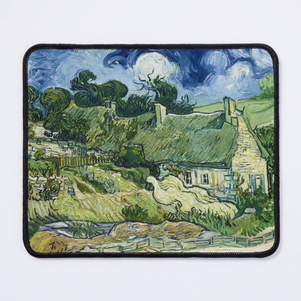 Item preview, Thatched Cottages at Cordeville by Vincent van Gogh (1890) designed and sold by allhistory.