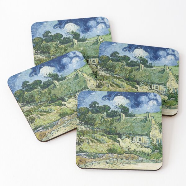 Item preview, Thatched Cottages at Cordeville by Vincent van Gogh (1890) designed and sold by allhistory.
