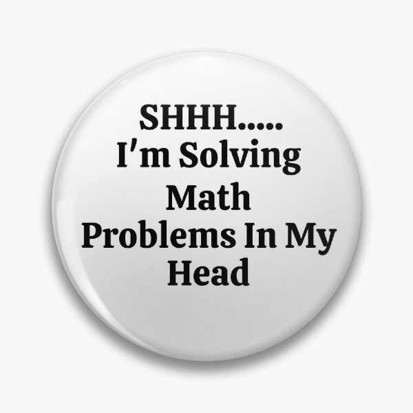 Item preview, SHHHHH..... I'm Solving Math Problems In My Head - Funny Math  designed and sold by usaworld.