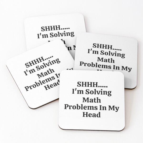 Item preview, SHHHHH..... I'm Solving Math Problems In My Head - Funny Math  designed and sold by usaworld.