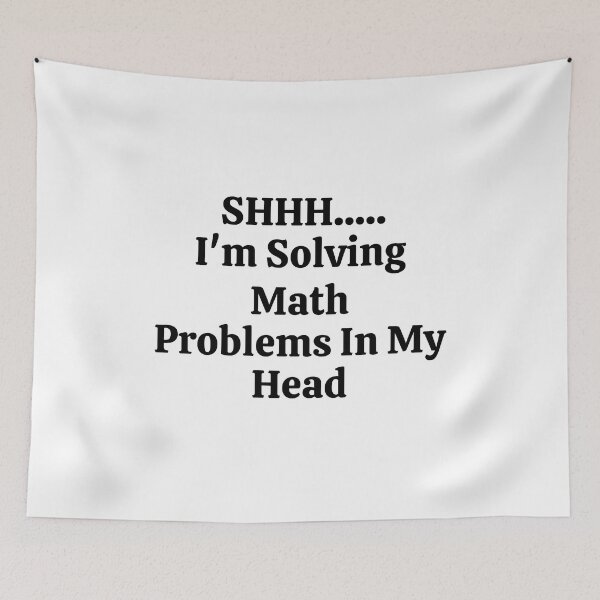 Item preview, SHHHHH..... I'm Solving Math Problems In My Head - Funny Math  designed and sold by usaworld.