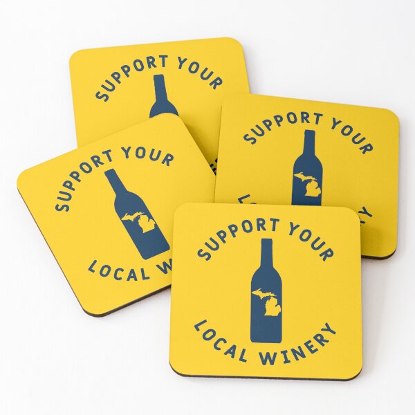 Item preview, Support Your Local Winery Michigan designed and sold by fearcity.