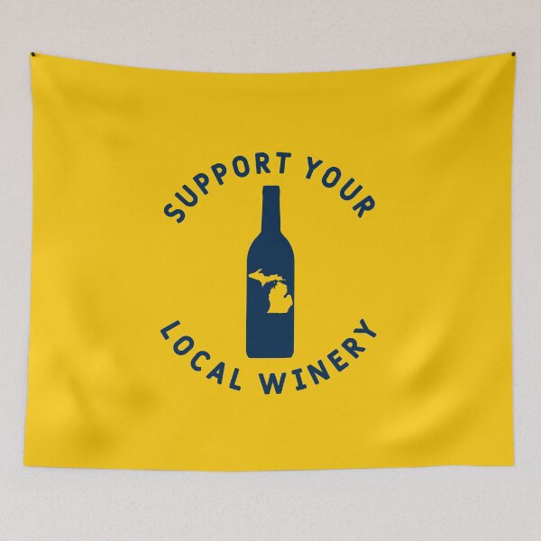 Item preview, Support Your Local Winery Michigan designed and sold by fearcity.