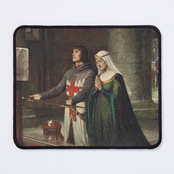 Item preview, The Dedication by Edmund Blair Leighton - Vintage Art designed and sold by RickE.