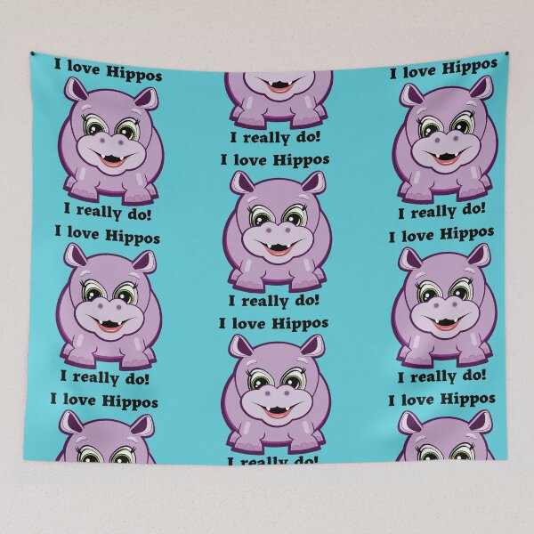 Item preview, I love Hippos, I really do  designed and sold by KoopTroop ⭐⭐⭐⭐⭐.