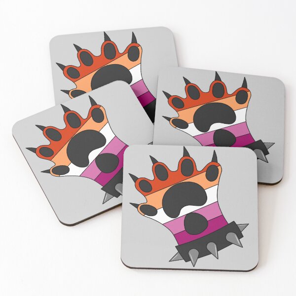 Item preview, Lesbian Pride Punk Paw - Otter designed and sold by JinxyZilla.