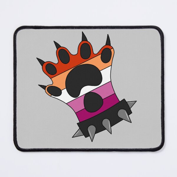 Item preview, Lesbian Pride Punk Paw - Otter designed and sold by JinxyZilla.