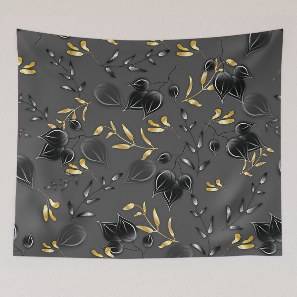 Item preview, Gold and Black Leaves designed and sold by ChantalDesign.