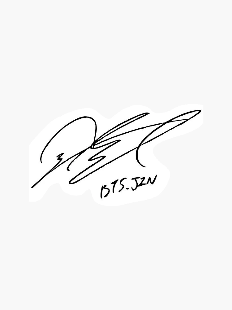 BTS Jin signature