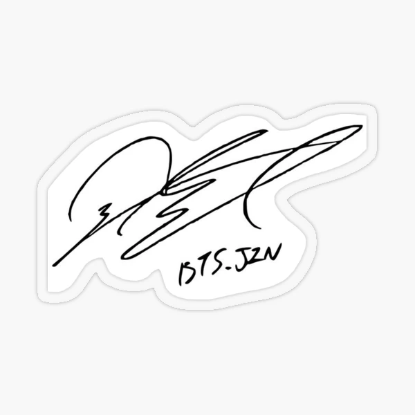 BTS Jin signature