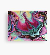 Colorful abstract marbling Leinwanddruck