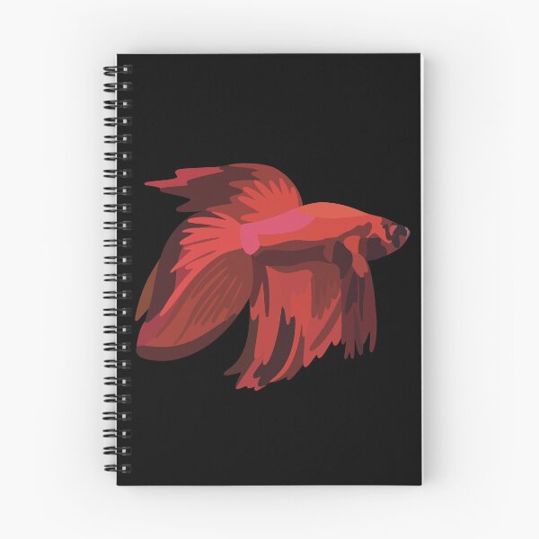 Item preview, Red Veiltail Betta Fish - Digital Illustration designed and sold by TLGdrawings.