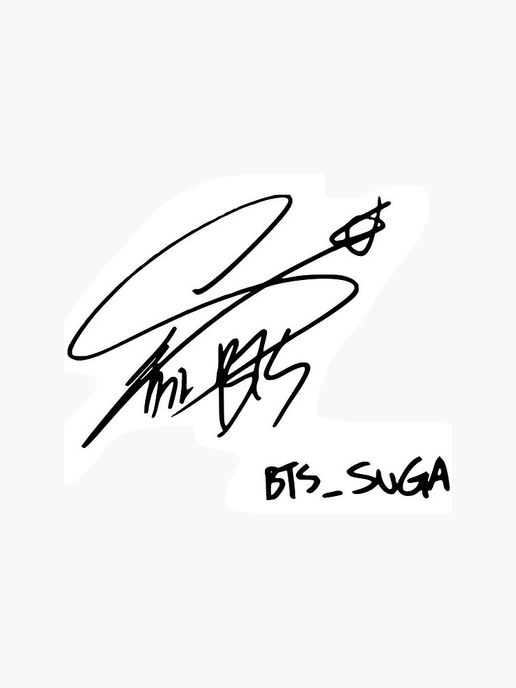 BTS 直筆サイン SUGA ユンギ K-POP・アジア