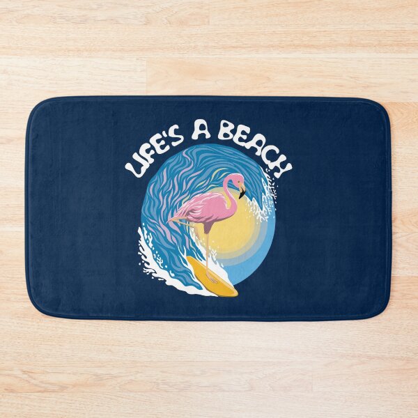 Item preview, Life's a beach - Surfing Flamingo designed and sold by TMBTM.